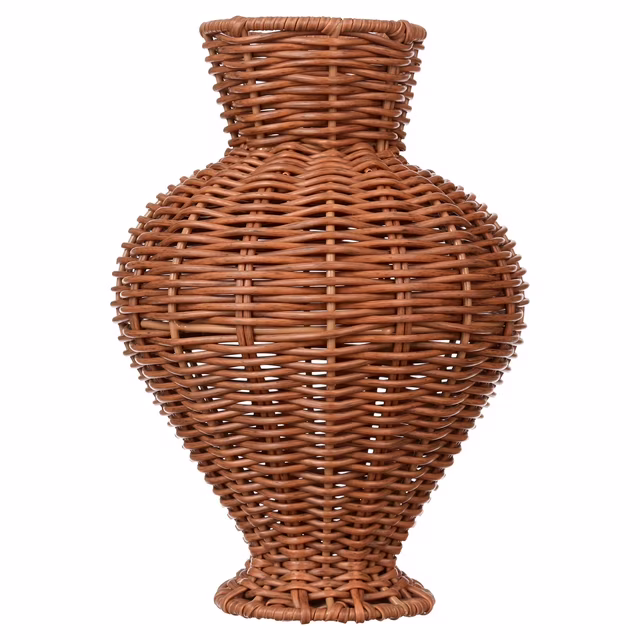 rattan vase